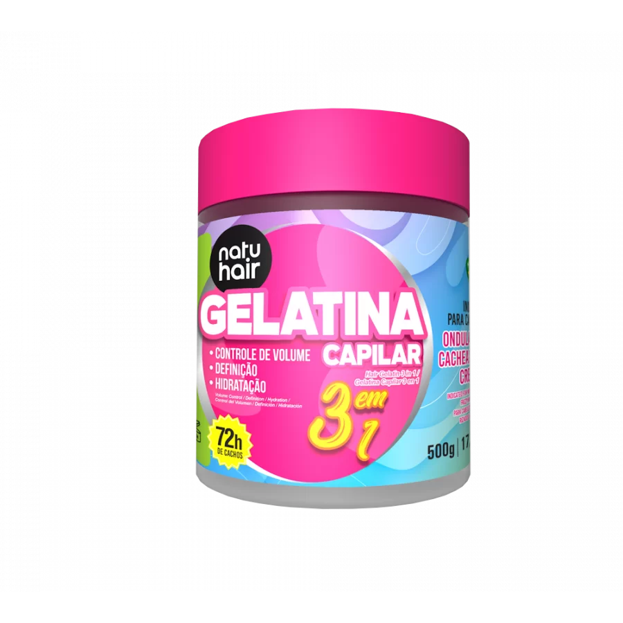 NatuHair Gelatina S.O.S 3 em 1 500G