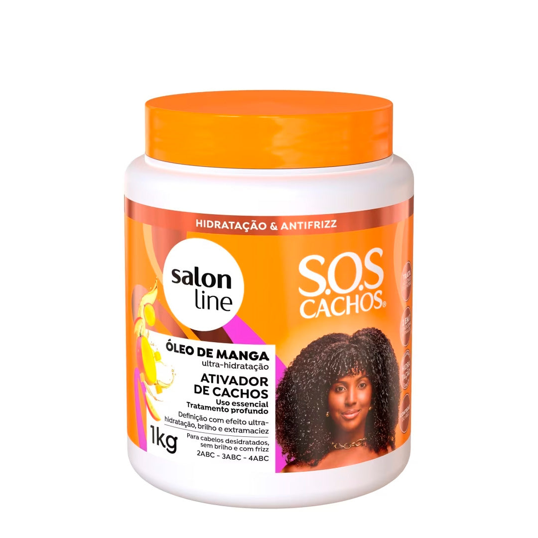Salon Line - Ativador De Cachos S.O.S Cachos Óleo De Manga Tradicional 1Kg