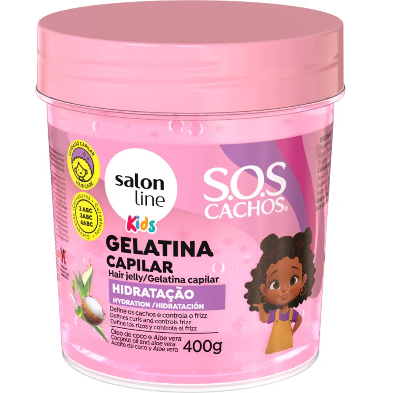 Salon Line SOS CaChos Kids Gelatina Hidratação 400g