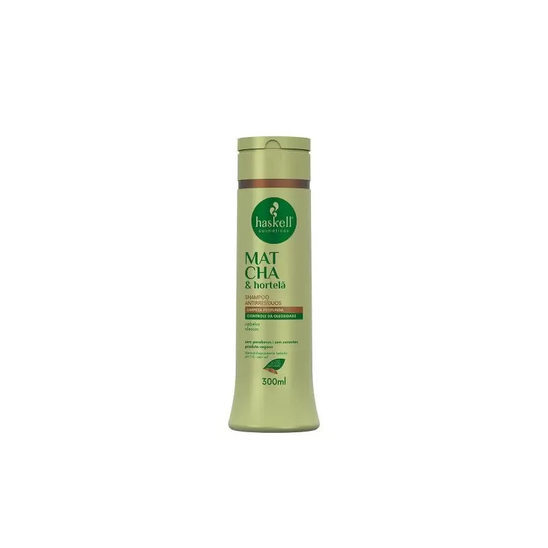 HASKELL SHAMPOO ANTIRRESIDUOS MATCHA E HORTELA 300ML