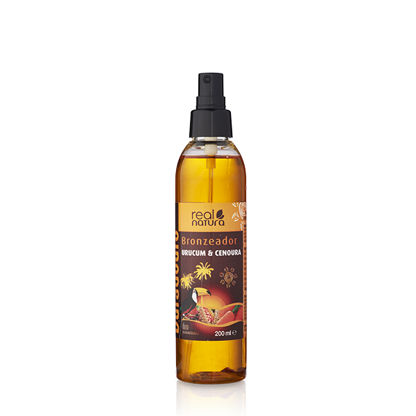 Real natura - Bronzeador Urucum 200ml - Urucum &amp; Cenoura 200ml