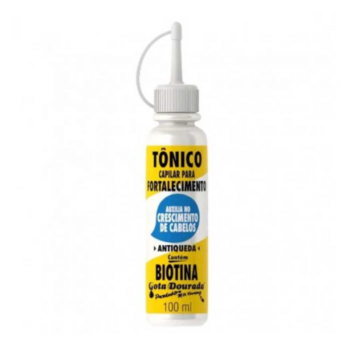 tonico capilar para fortalecimento com biotina gota dourada 100ml 28799