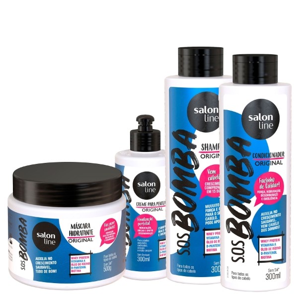 999276 kit sos bomba original shampoo condicionador creme 95649 z5 636994894673341949