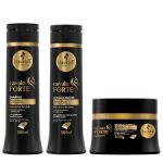 Kit Haskell Cavalo Forte (shampoo, amaciador, máscara)