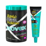 Novex: Kit Santo Black Máscara 400g e Recarga de Oléos 80g