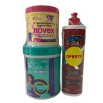 Kit Novex: Creme de 1kg Meus Cachos  + Ativador Meus Cachos de Cinema e Gelatina